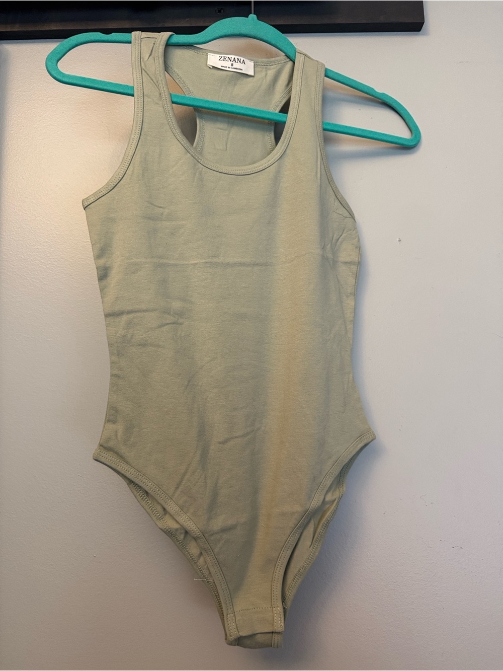 Zenana Outfitters Olive Green Cotton bodysuit